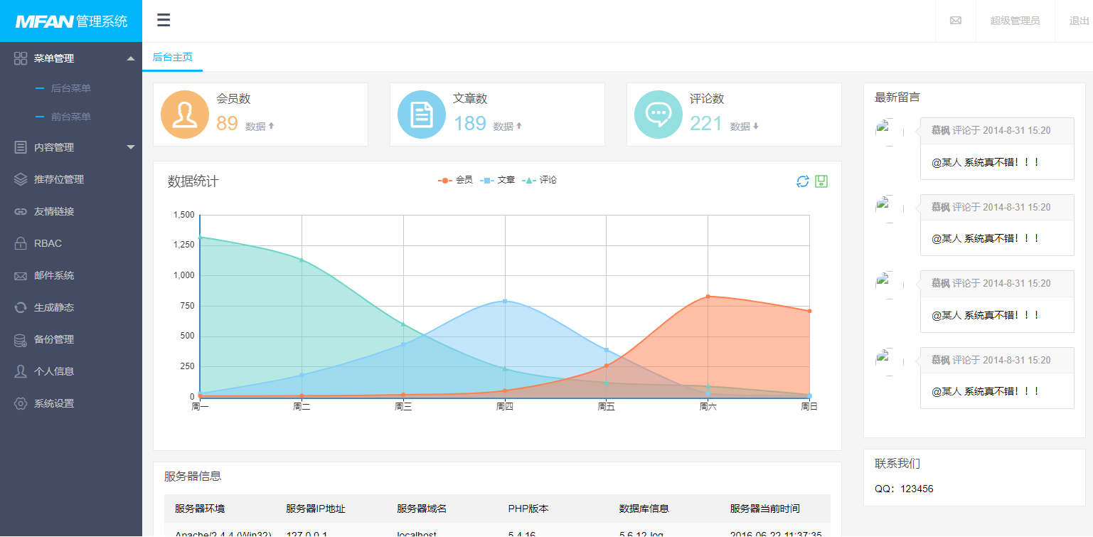  文章后台管理系统